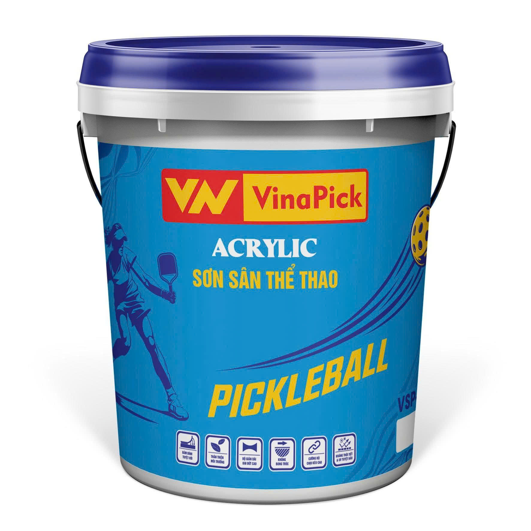 Sơn sân thể thao VinaPick Acrylic Pickleball